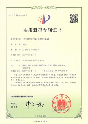 Patent certificate